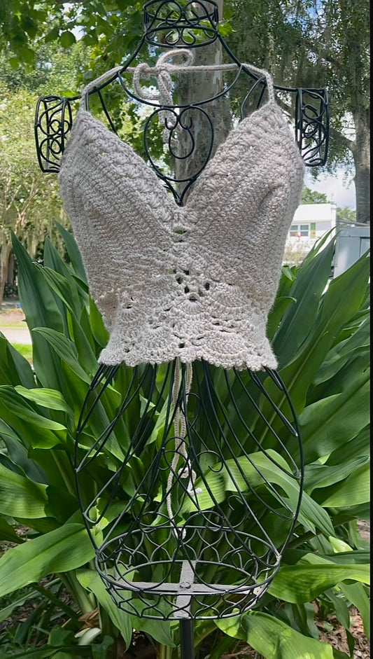 Cinch Back Boho Crochet Top