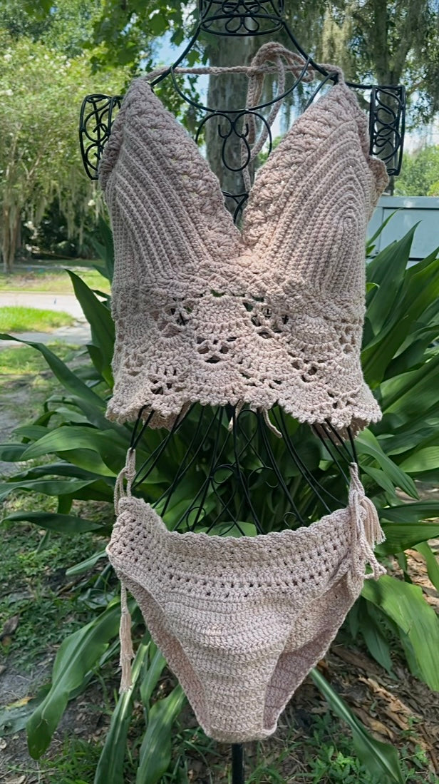 Crochet Boho Bikini Set