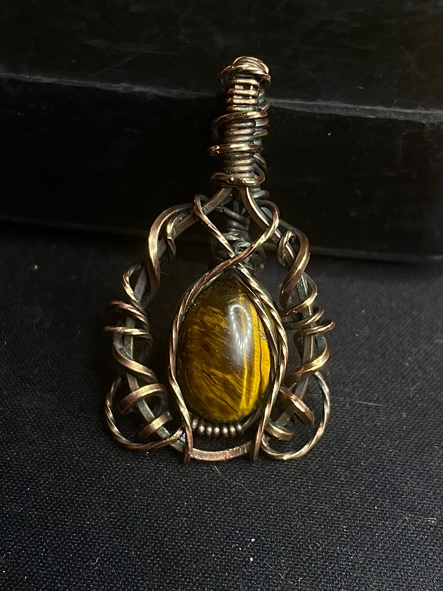 Copper Tigers Eye Pendant