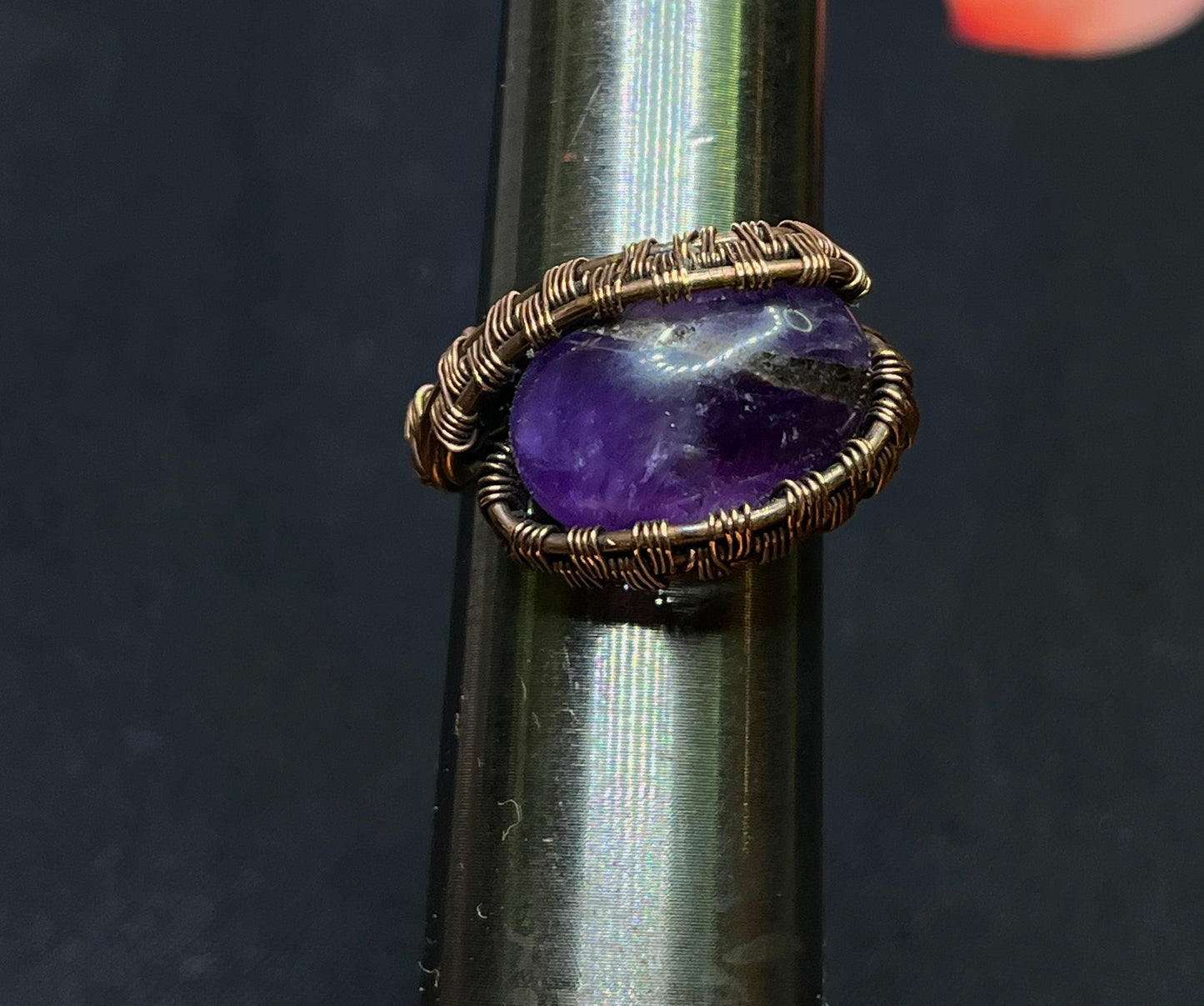 Copper Amethyst Ring