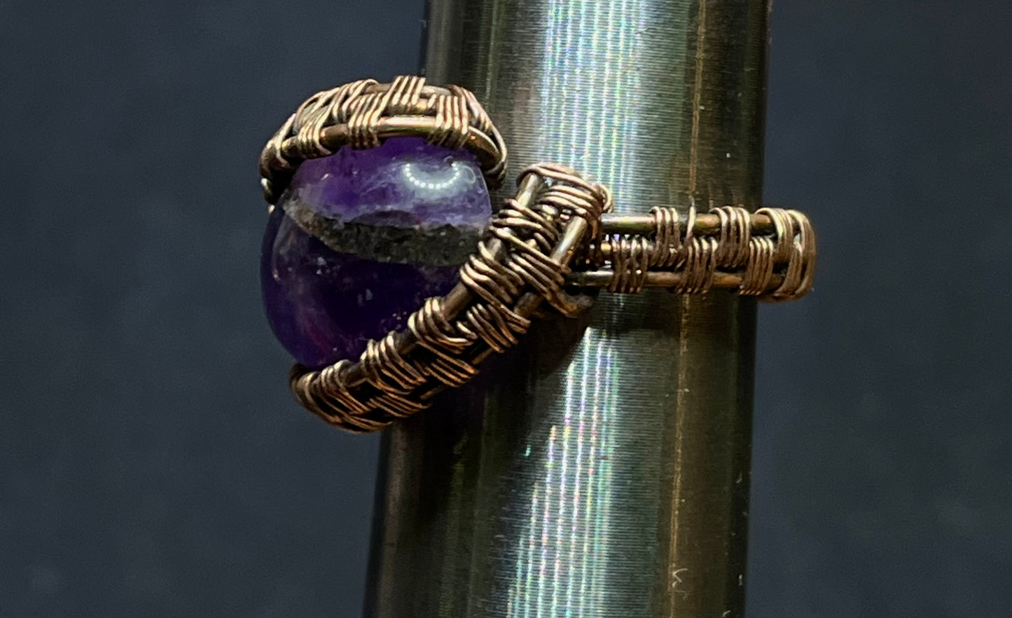 Copper Amethyst Ring