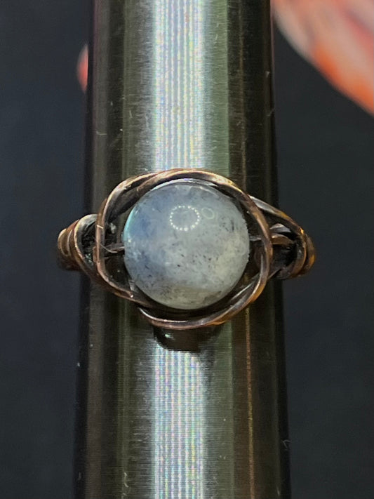 Labradorite Bead Ring